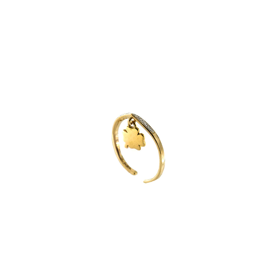 Anello donna Rue des Mille rigido zirconi - quadrifoglio AN-GB M1 QUAD