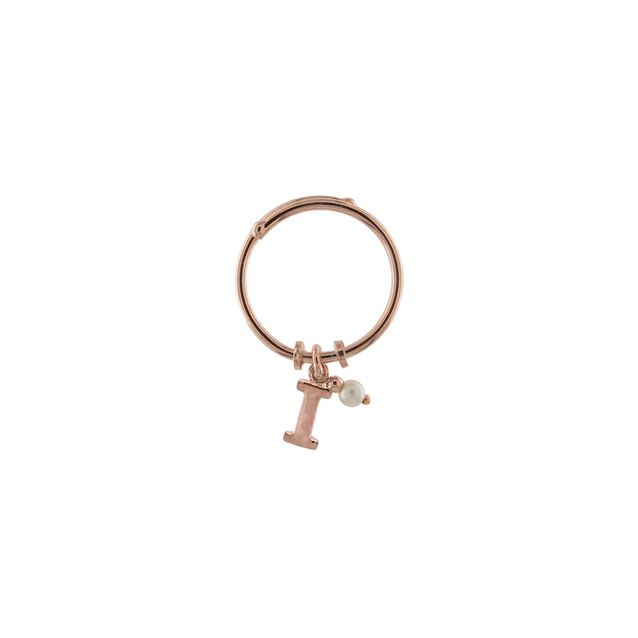 Anello donna Rue des Mille Lettera e Perla AN-LETPE