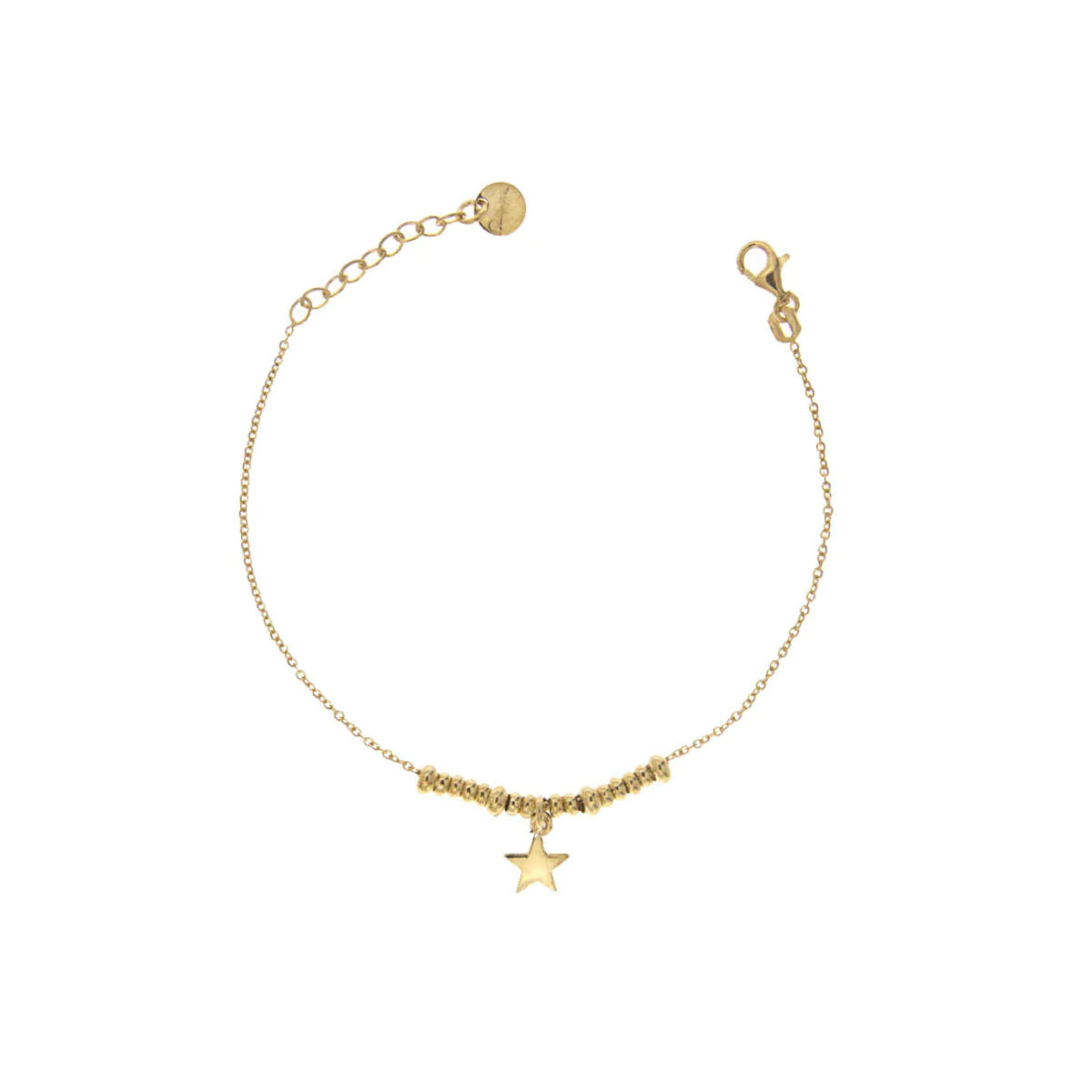 Bracciale donna Rue des Mille micro anelli e stella BR-002 1SOG STE