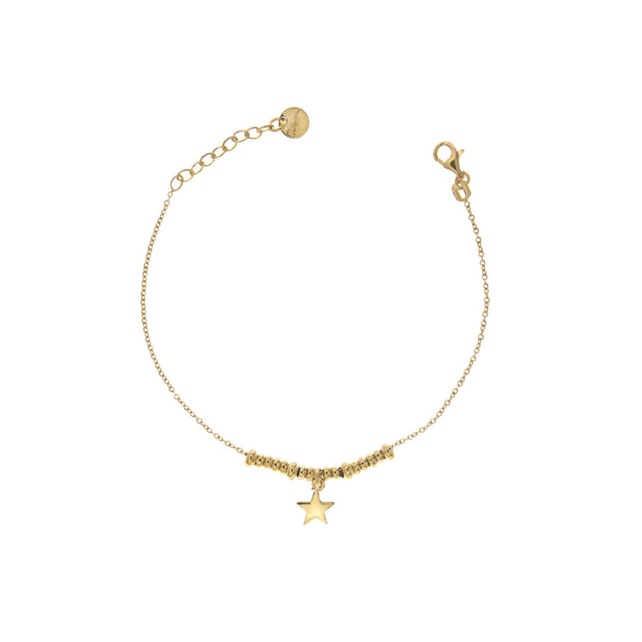 Bracciale donna Rue des Mille micro anelli e stella BR-002 1SOG STE