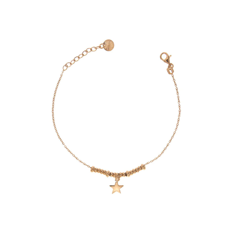 Bracciale donna Rue des Mille micro anelli e stella BR-002 1SOG STE