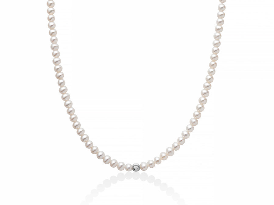 Collana donna Miluna in oro bianco con perle PCL6315