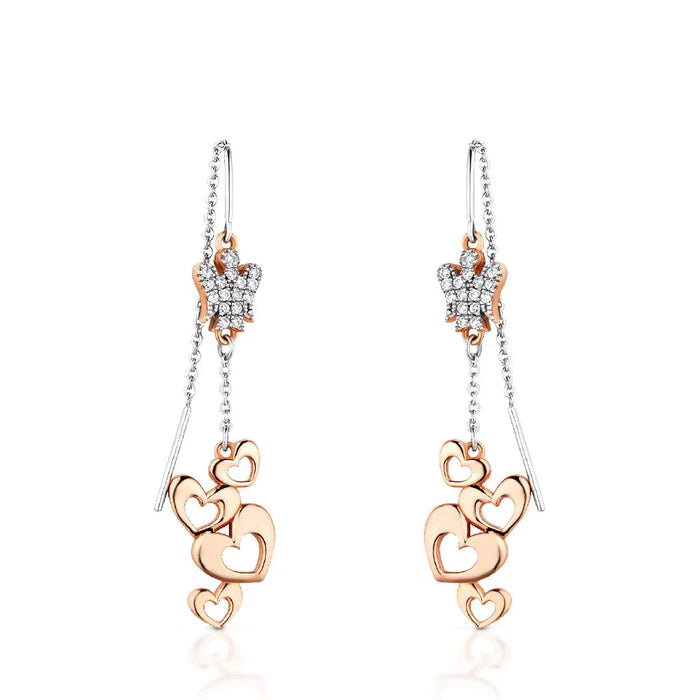 Orecchini donna Roberto Giannotti in argento con angeli e cuori GIA324