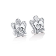 Orecchini donna Roberto Giannotti in argento con angelo e cuore GIA332B