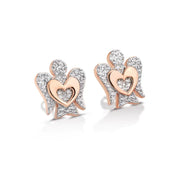 Orecchini donna Roberto Giannotti in argento con angelo e cuore GIA332