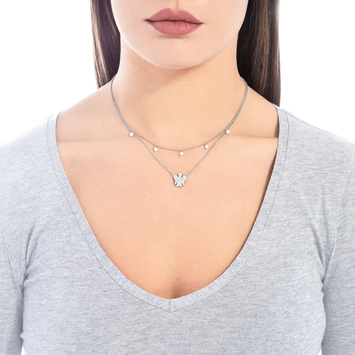 Collana donna Roberto Giannotti in argento con perle e zirconi GIA368