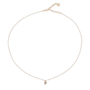 Collana donna Rue des Mille lettera con zircone GRZ-011 INIZ AU