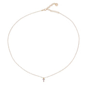 Collana donna Rue des Mille lettera con zircone GRZ-011 INIZ AU