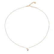 Collana donna Rue des Mille lettera con zircone GRZ-011 INIZ AU