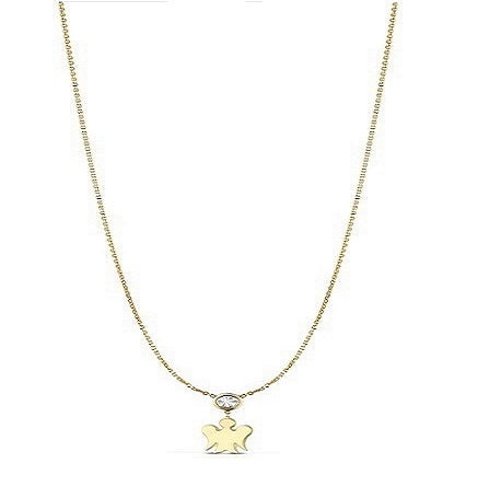 Collana donna Roberto Giannotti in oro 9Kt con Angelo NKT368