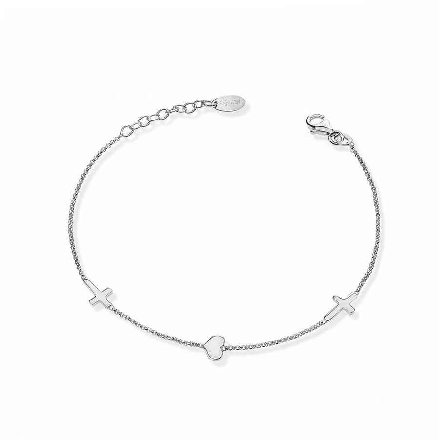 Bracciale donna Amen Croci e Cuori BRCHB