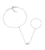 Bracciale donna Baciamano Amen argento e zirconi BAMABBZ1