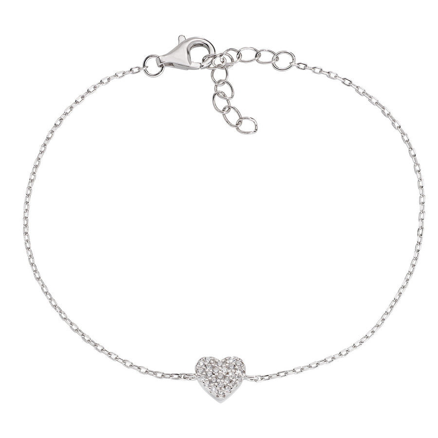 Bracciale donna Amen con cuore in argento BRHBBZ