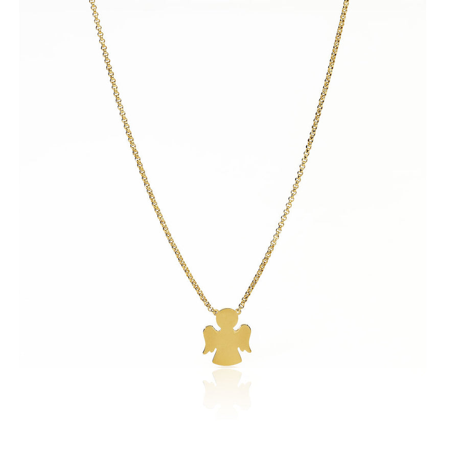 Collana Amen donna Angelo dorato CLAG3