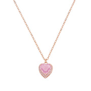 Collana Amen donna in argento con cuore in Creek Stone CLCRHRRO