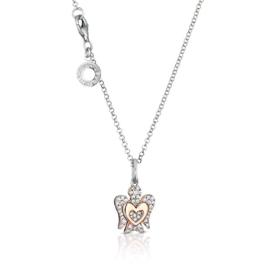 Collana Roberto Giannotti donna con Angelo in argento GIA334