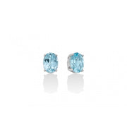 Orecchini donna Miluna in oro bianco con topazio ERD2372