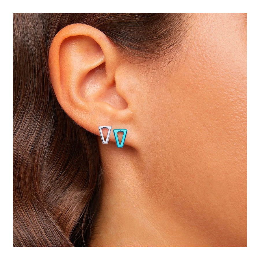 Orecchini Valentina Ferragni Studio Joy Metallic Blue & Silver DVF-OR-LO4