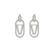 Orecchini Valentina Ferragni Pendenti Caro Zirconia Silver DVF-OR-PE3