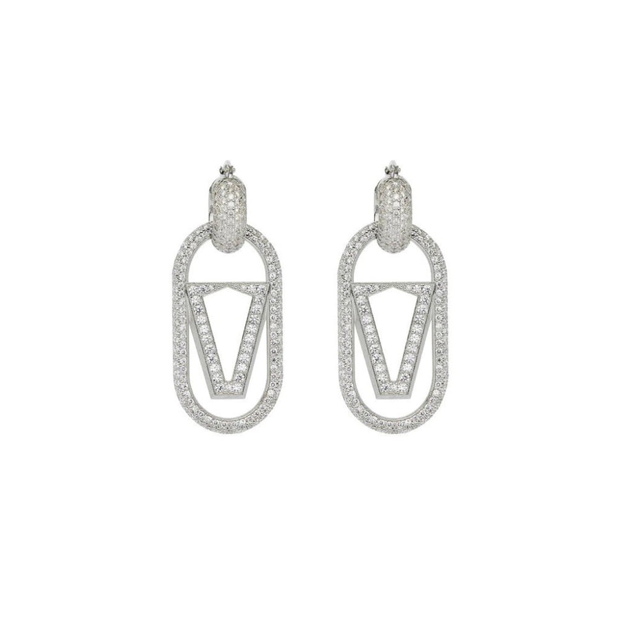 Orecchini Valentina Ferragni Pendenti Caro Zirconia Silver DVF-OR-PE3