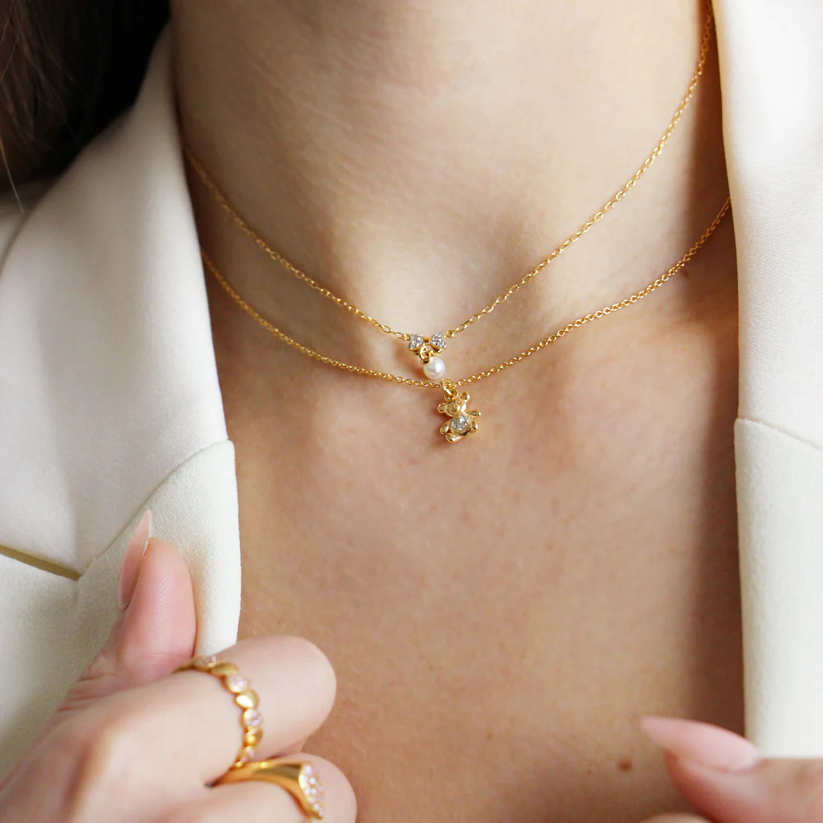 Collana donna Rue des Mille catena e fiocco Bow Ton GRZ-011FIOAU