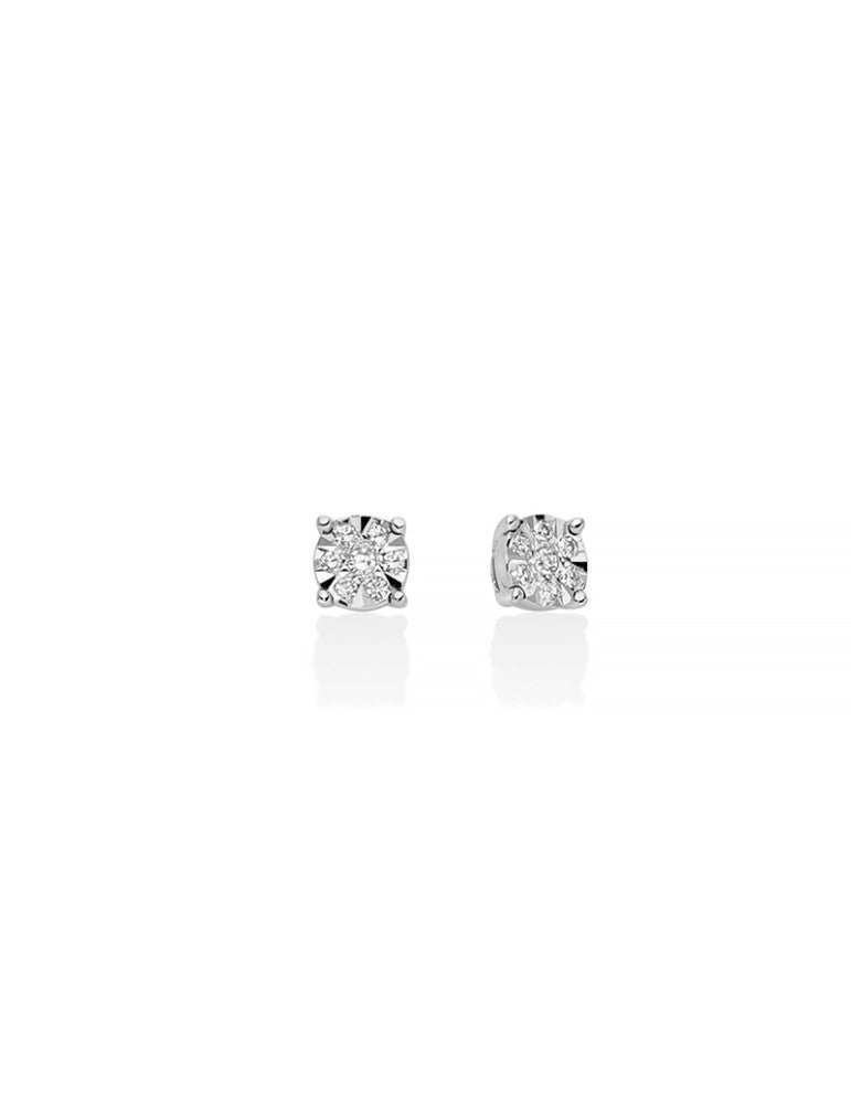 Orecchini donna Miluna in oro 18 Kt con diamanti ERD3364