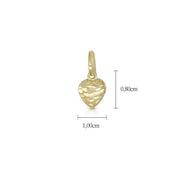 Ciondolo in oro giallo 18 Kt Cuore 10492-500-056