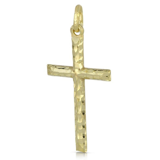 Ciondolo in oro giallo 18 Kt Croce senza Cristo 10498-500-105