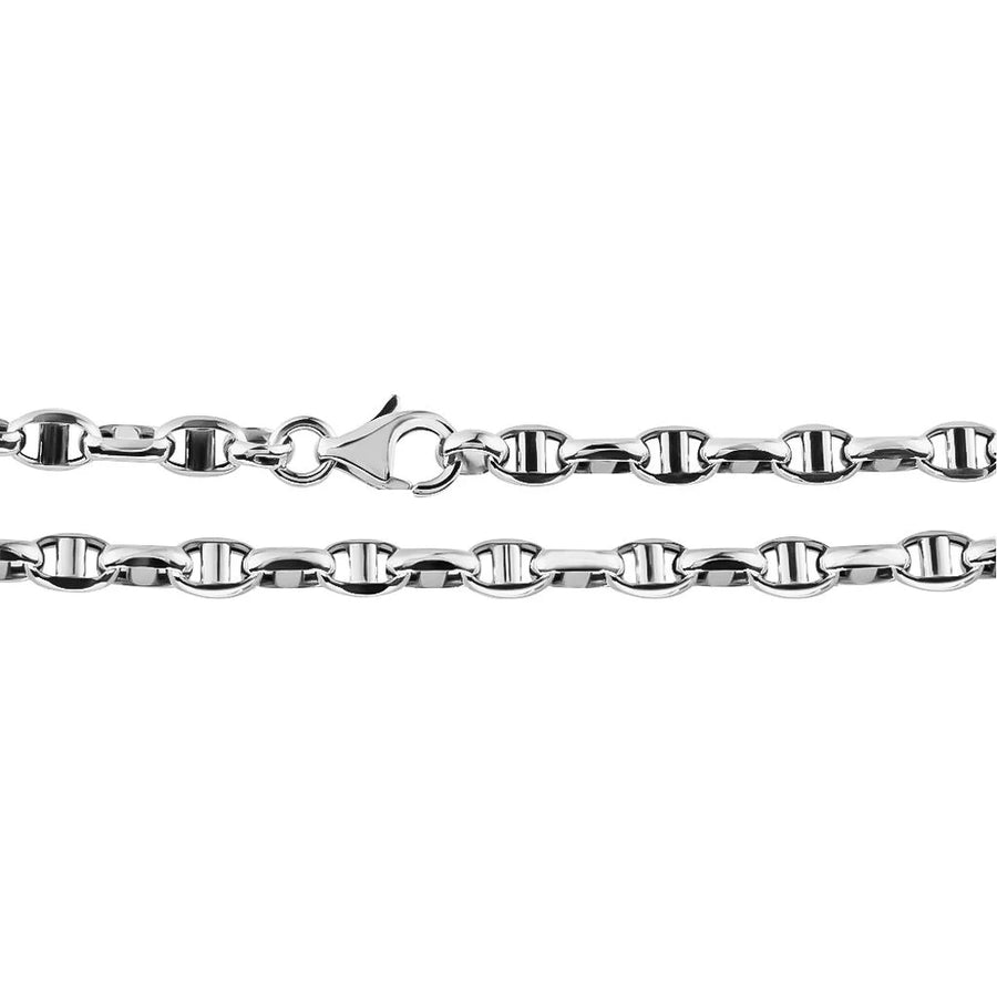 Collana in oro bianco 18 Kt maglia marina 10661-750-850