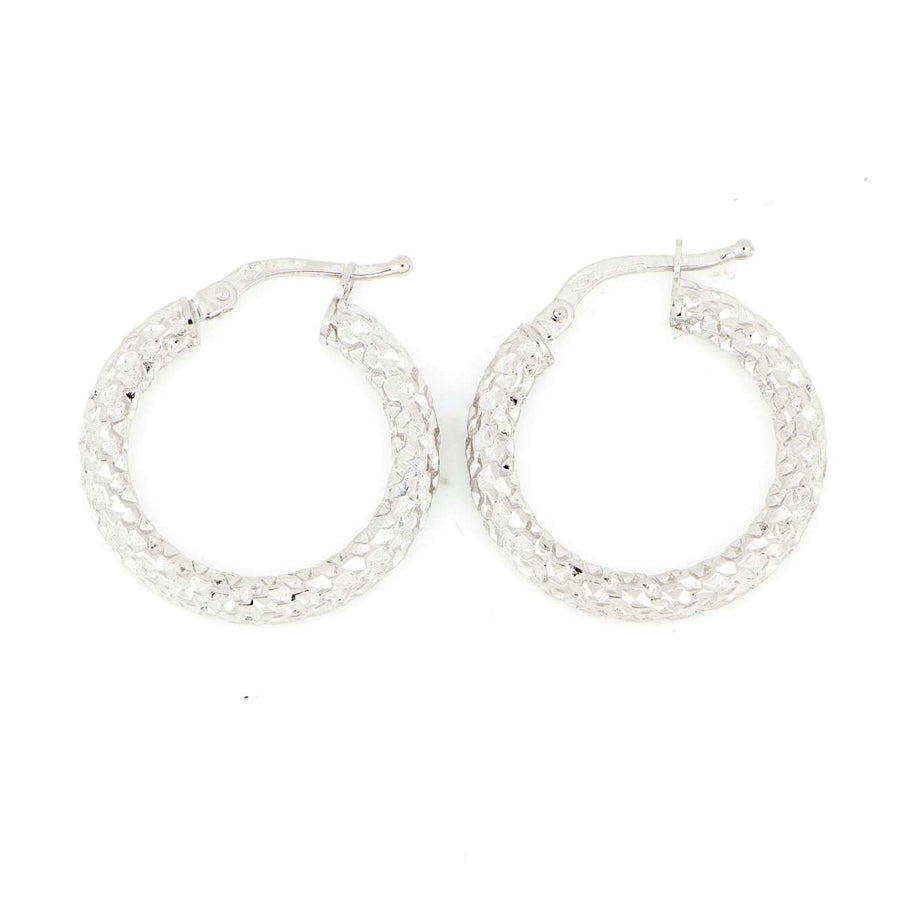 Orecchini in oro bianco 18 Kt Cerchio 10768-500-148