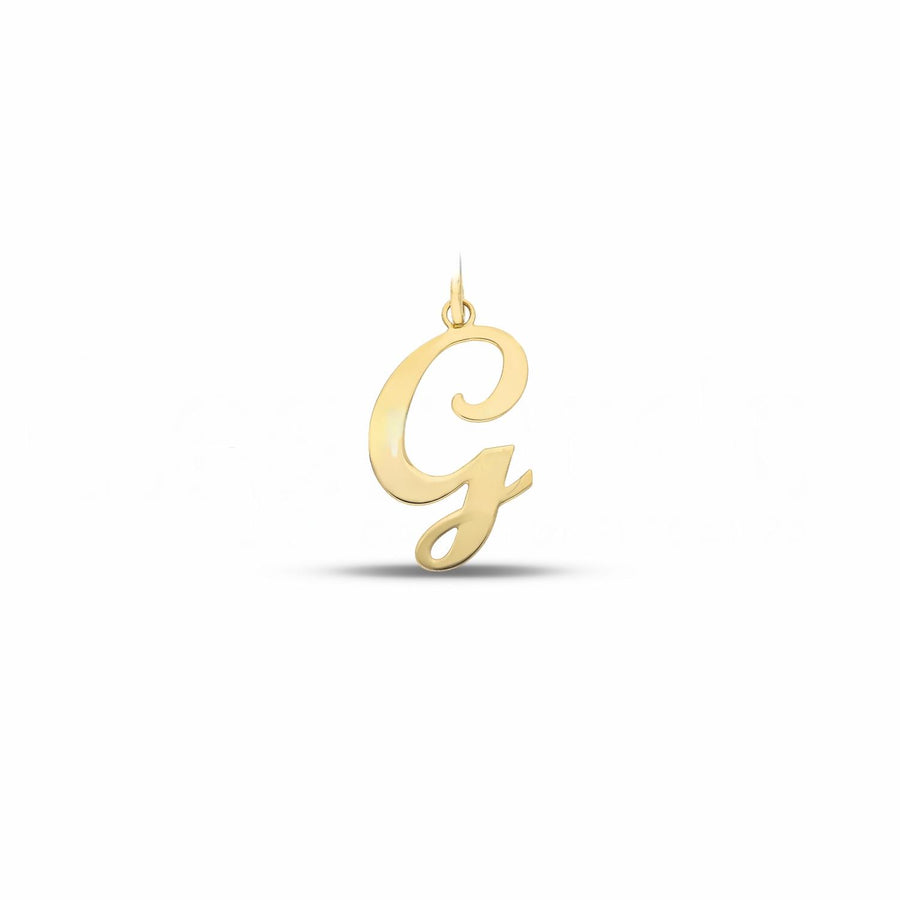Ciondolo donna in oro giallo 18 Kt Lettera G 10969-650-075