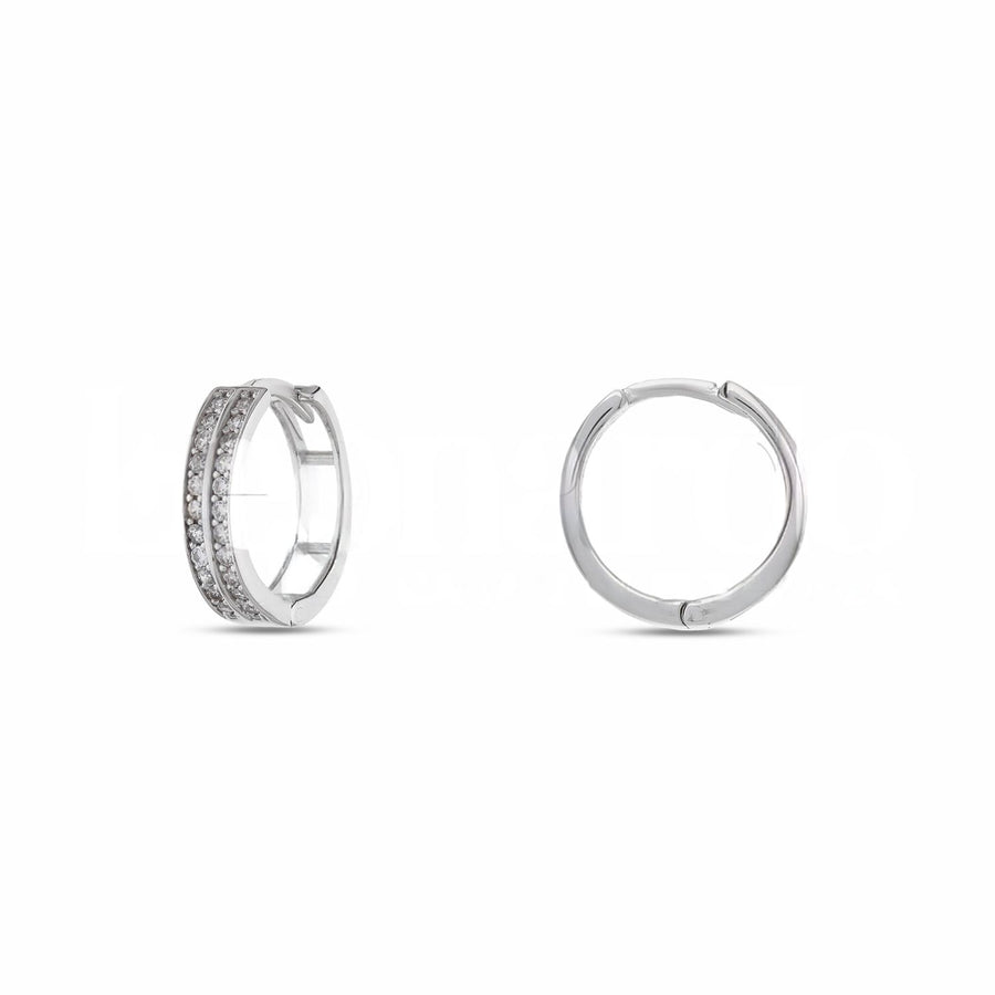 Orecchini donna oro bianco 18 Kt Cerchio 11070-550-365