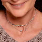 Collana donna Rue des Mille in argento con cuore pavè GRZ-018 M1 CUO AU