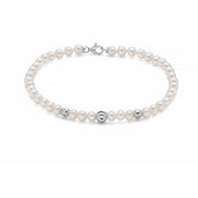 Bracciale donna Miluna di perle con boule in oro 18 Kt e chiusura in oro 18 Kt PBR3473