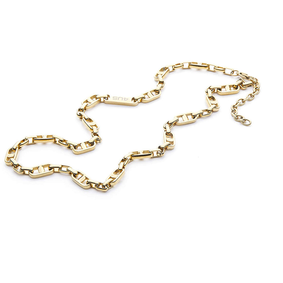 Collana uomo 4US Cesare Paciotti in acciaio dorato 4UCL4487