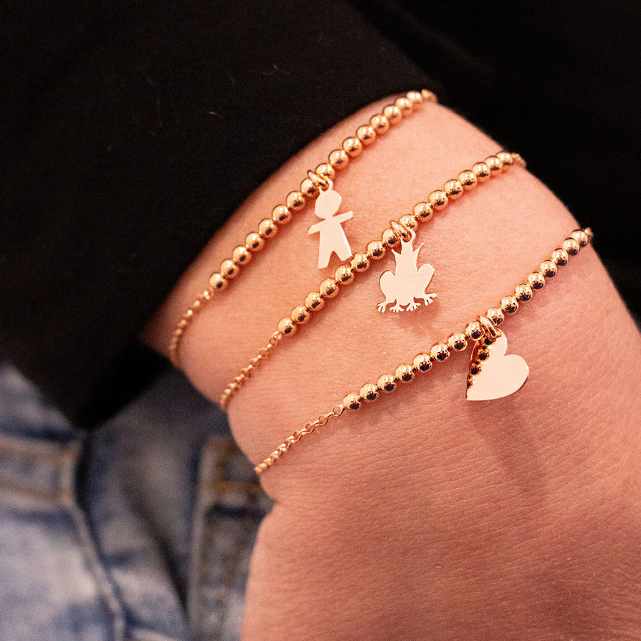 Bracciale donna Rue des Mille in argento 925 soggetto cuore BR-1SOGG PL CUO