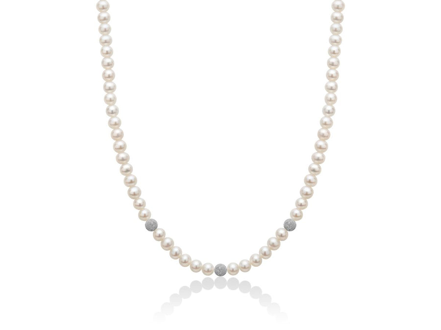 Collana donna Miluna oro 18 Kt con perle PCL1701BV