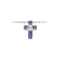 Collana da donna Donna Oro in oro 18 Kt Croce con Zaffiri e Diamanti LPZ10121.001