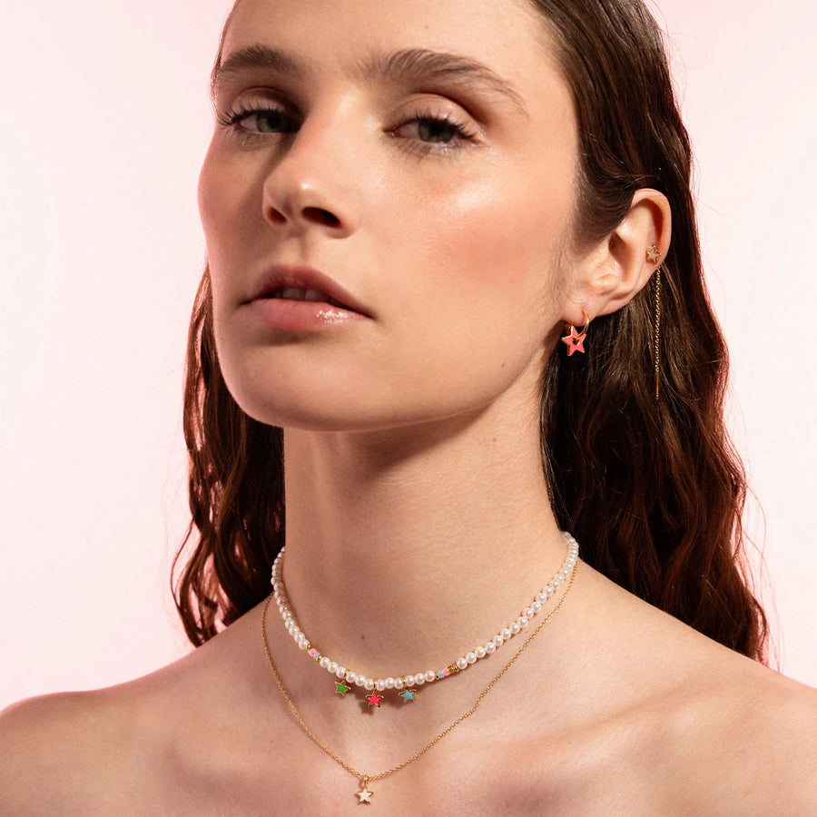 Collana donna Rue des Mille in argento 925 con stella GR-023 1STE BI AU