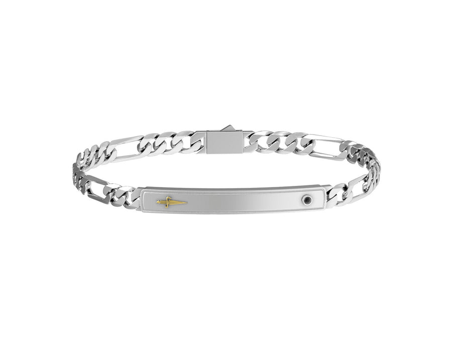 Bracciale uomo Cesare Paciotti in argento e oro JPBR5035B