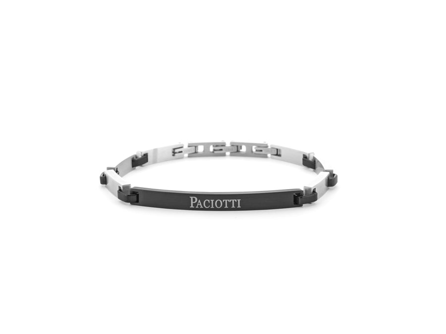 Bracciale uomo 4US Cesare Paciotti STEEL/PVD NERO 4UBR6179