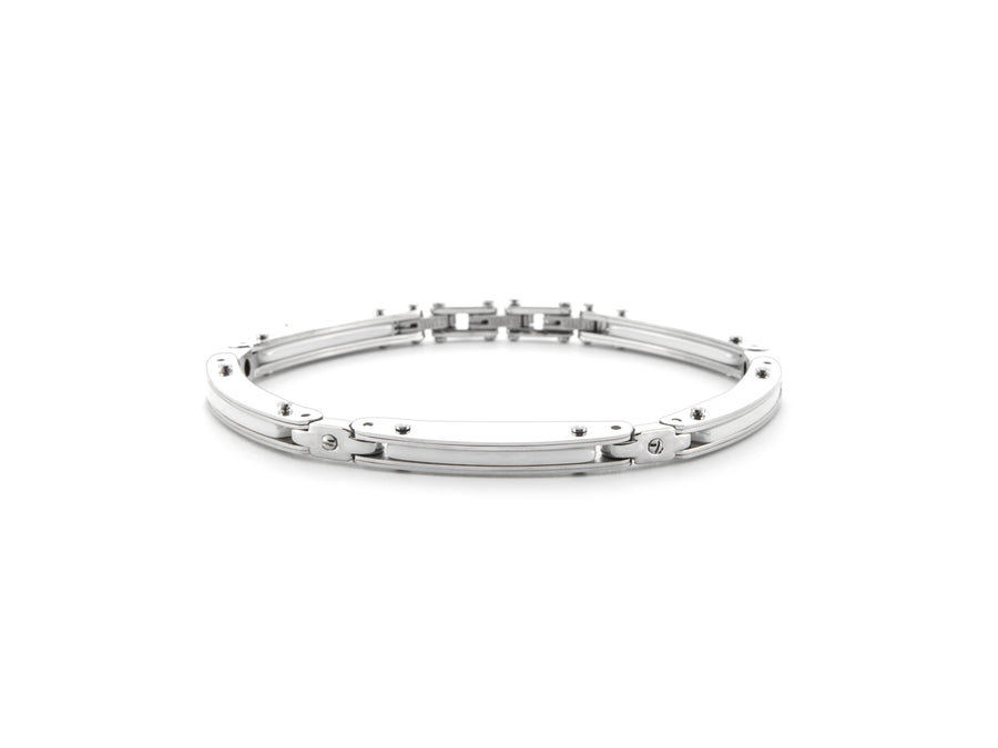 Bracciale uomo 4US Cesare Paciotti CERAMICA BIANCA 4UBR6191