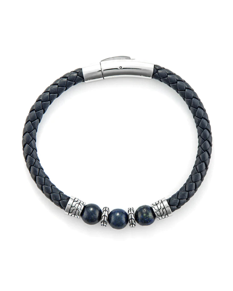 Bracciale uomo 4US Cesare Paciotti in acciaio e pelle 4UBR6384
