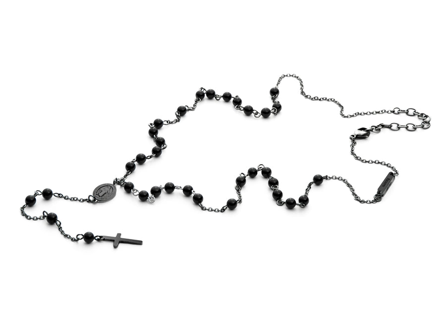 Collana uomo 4US Cesare Paciotti BLACK ROSARY 4UCL3756
