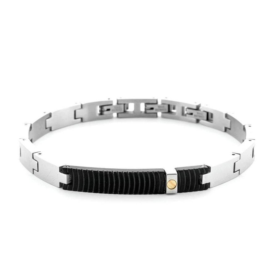 Bracciale uomo 4Us Cesare Paciotti in acciaio e oro 18 Kt 4UBR6952