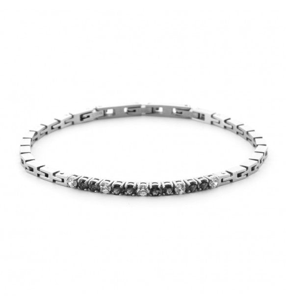 Bracciale uomo 4Us Cesare Paciotti Tennis in acciaio 4UBR6979