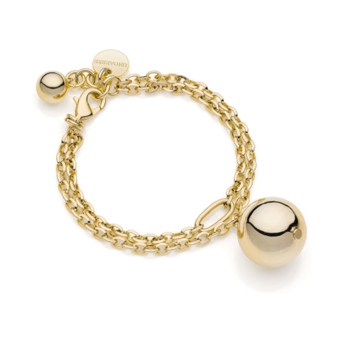 Bracciale donna UNOAERRE dorato con ciondolo a sfera 2332