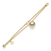 Bracciale donna UNOAERRE dorato con ciondolo a sfera 2332