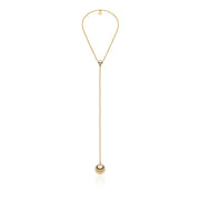 Collana donna UNOAERRE dorata con ciondolo a sfera 2333