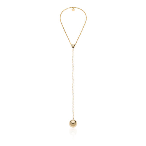 Collana donna UNOAERRE dorata con ciondolo a sfera 2333